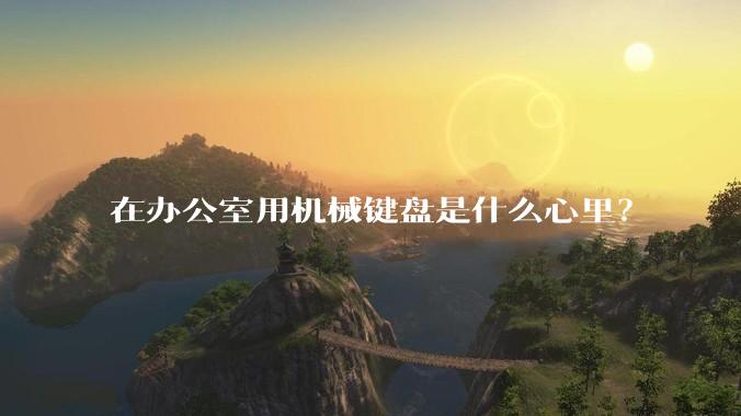在办公室用机械键盘是什么心里？